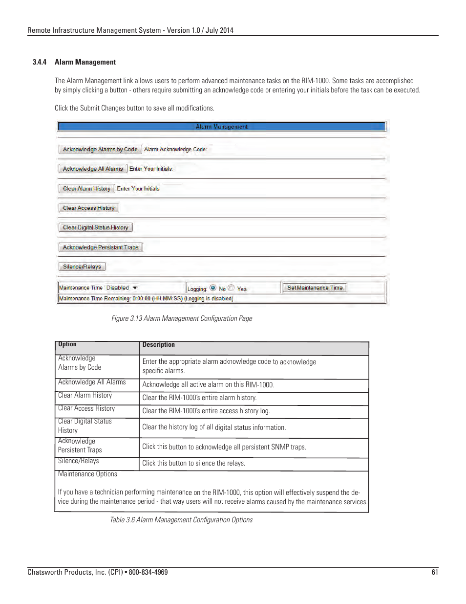 Chatsworth Products Remote Infrastructure Management (RIM-1000) User Manual | Page 61 / 214