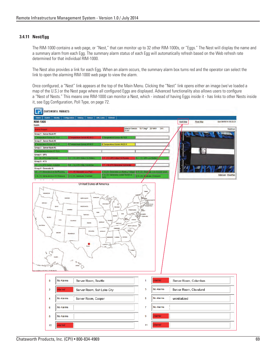 Chatsworth Products Remote Infrastructure Management (RIM-1000) User Manual | Page 69 / 214