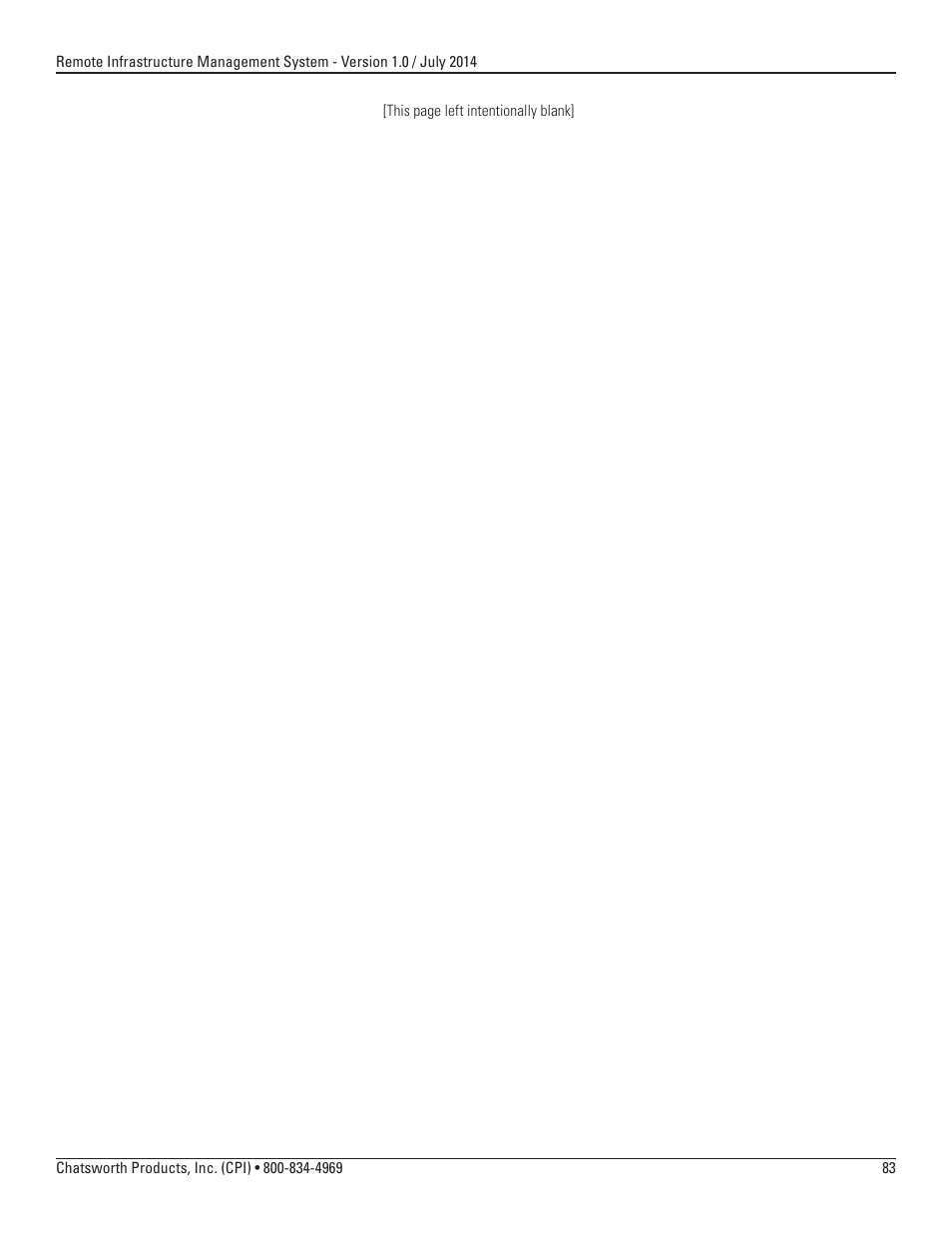 Chatsworth Products Remote Infrastructure Management (RIM-1000) User Manual | Page 83 / 214