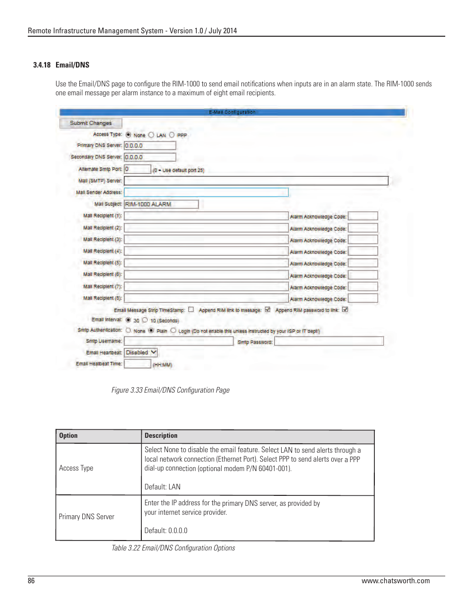 Chatsworth Products Remote Infrastructure Management (RIM-1000) User Manual | Page 86 / 214