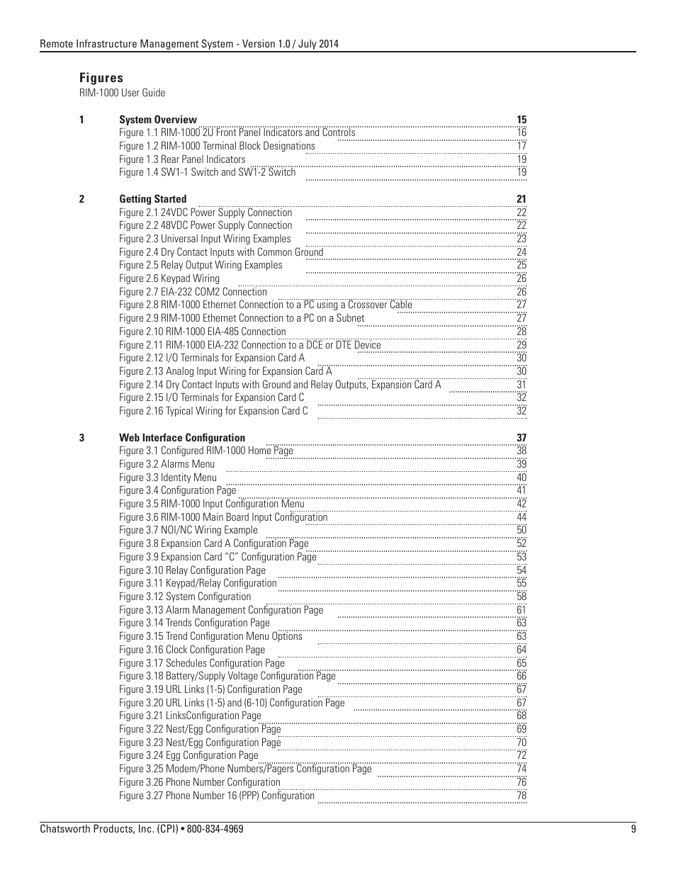 Chatsworth Products Remote Infrastructure Management (RIM-1000) User Manual | Page 9 / 214