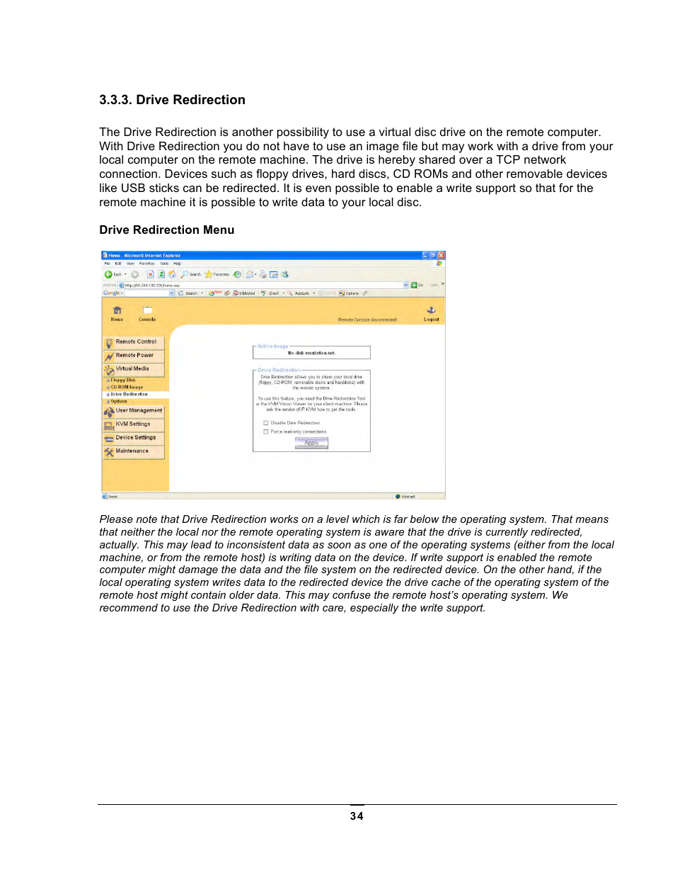 Chatsworth Products KVM Over IP User Manual | Page 34 / 69