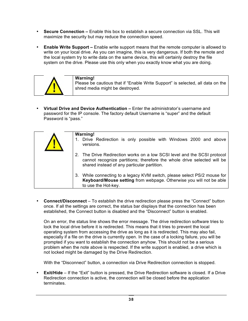 Chatsworth Products KVM Over IP User Manual | Page 38 / 69