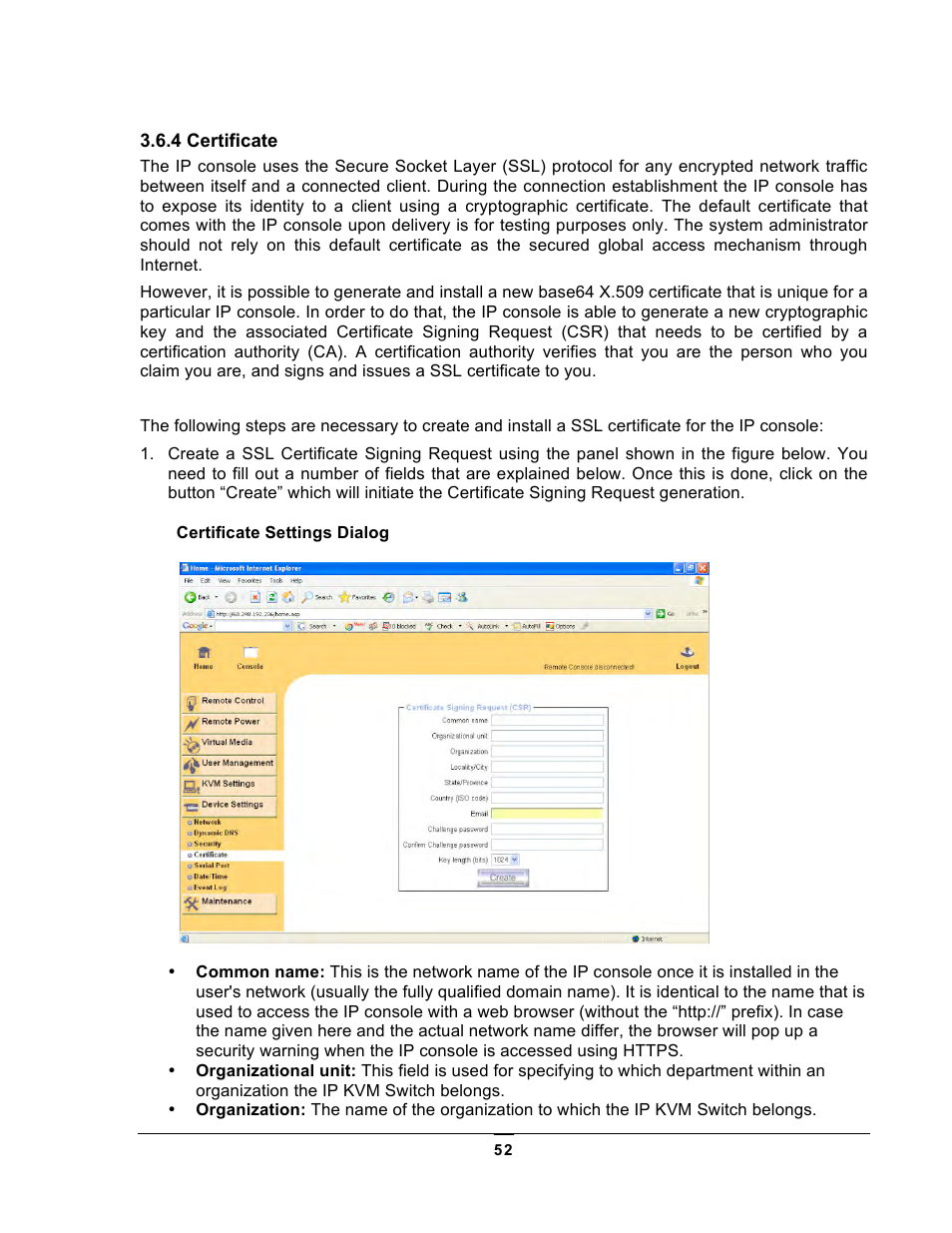 Chatsworth Products KVM Over IP User Manual | Page 52 / 69