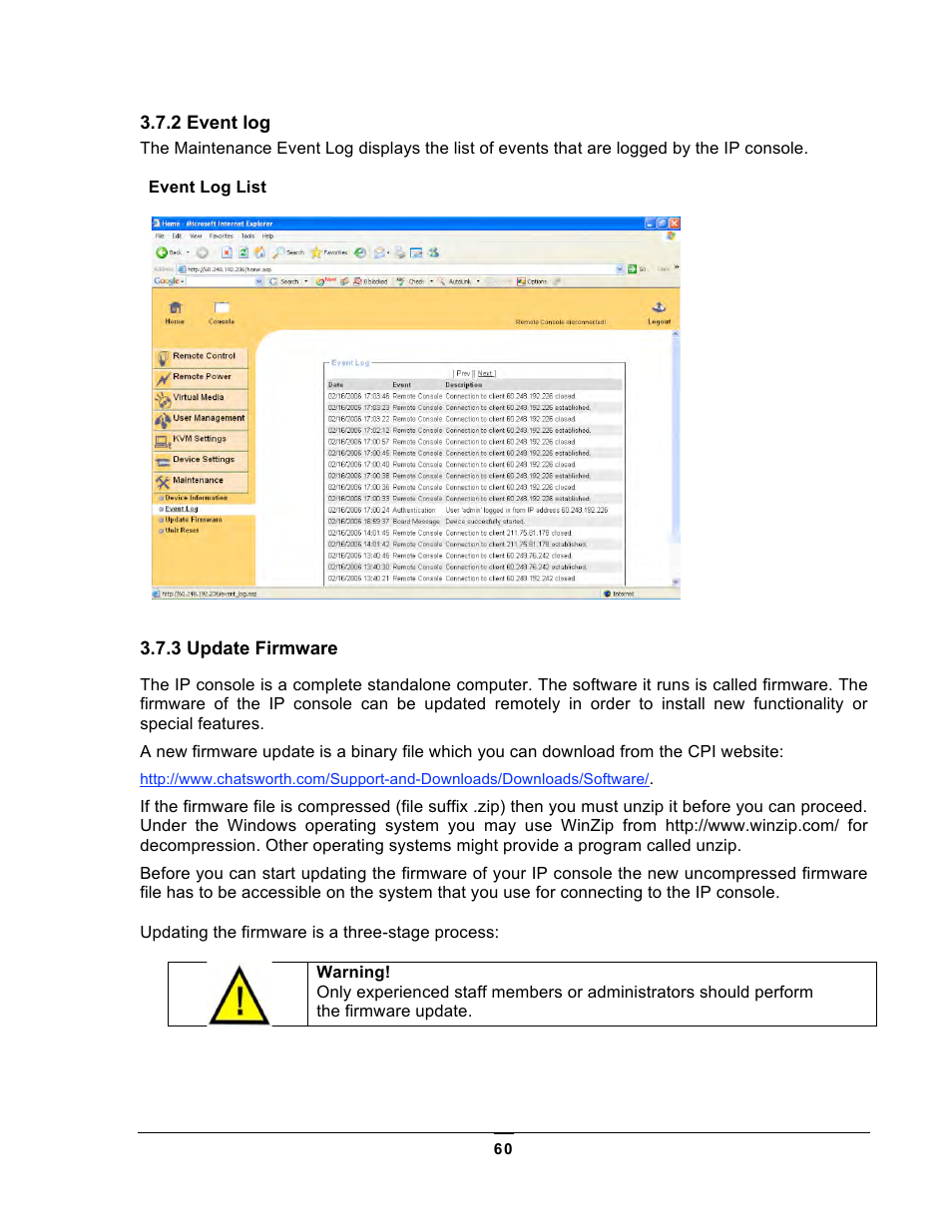 Chatsworth Products KVM Over IP User Manual | Page 60 / 69