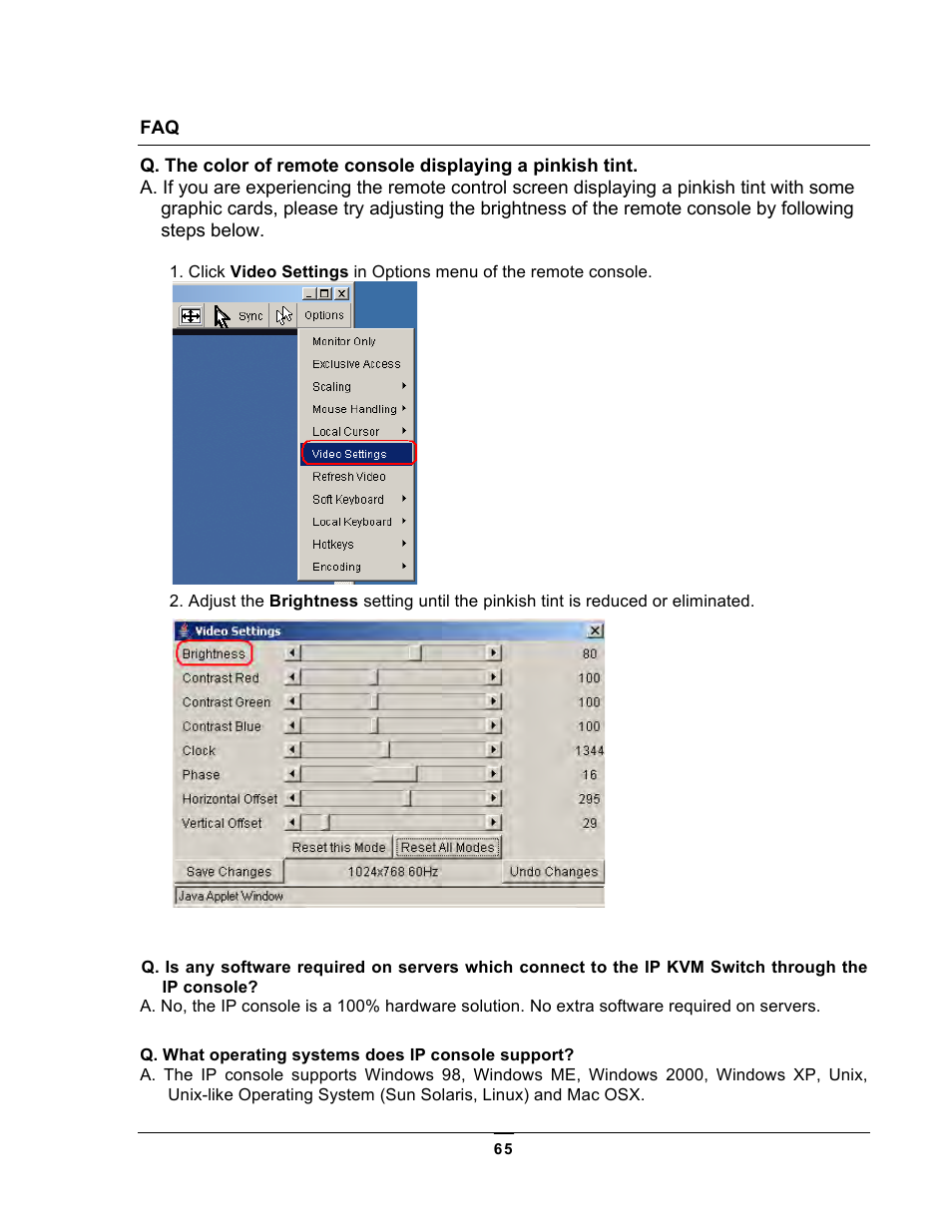 Chatsworth Products KVM Over IP User Manual | Page 65 / 69