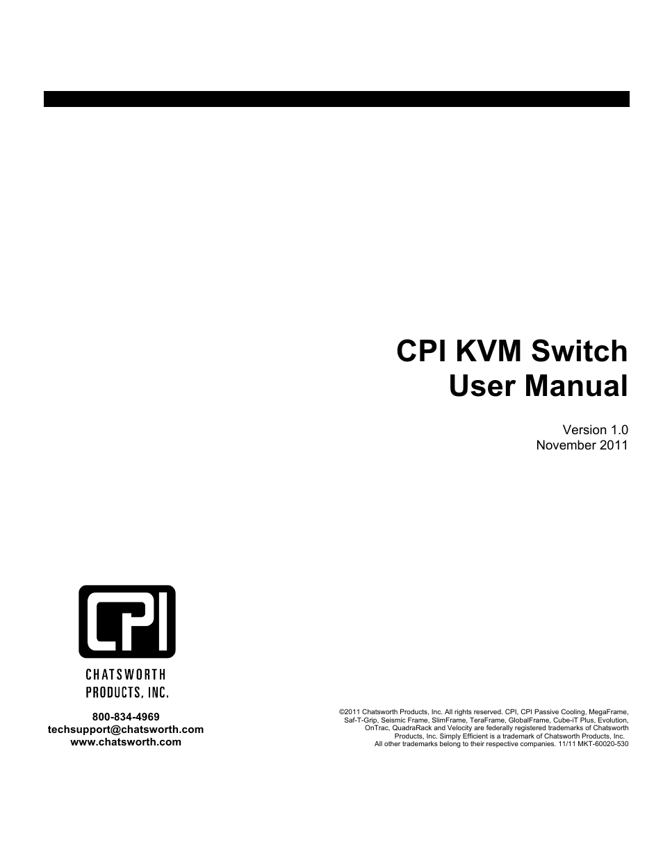 Chatsworth Products Analog KVM User Manual | 36 pages