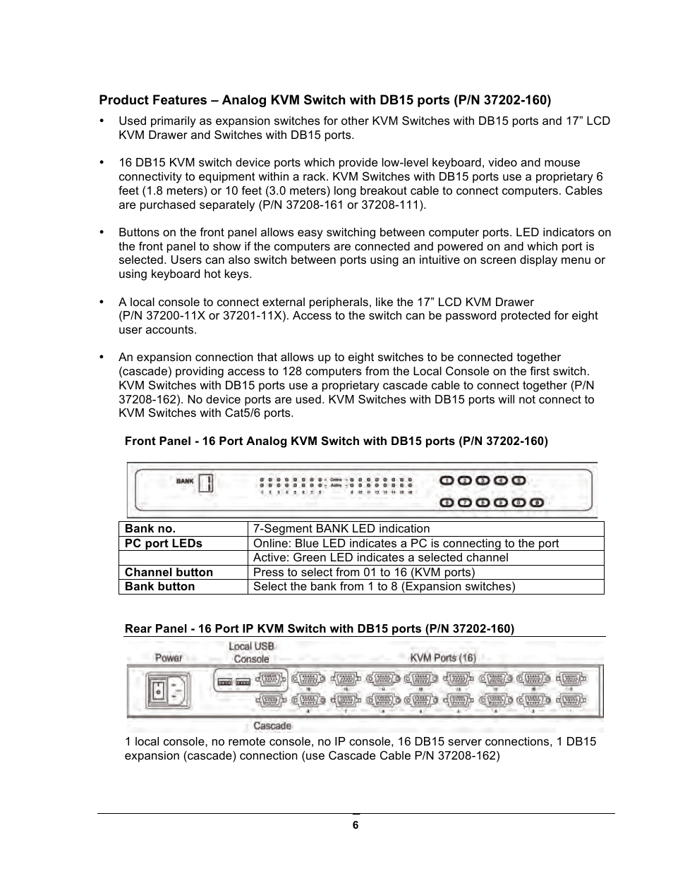 Chatsworth Products Analog KVM User Manual | Page 6 / 36