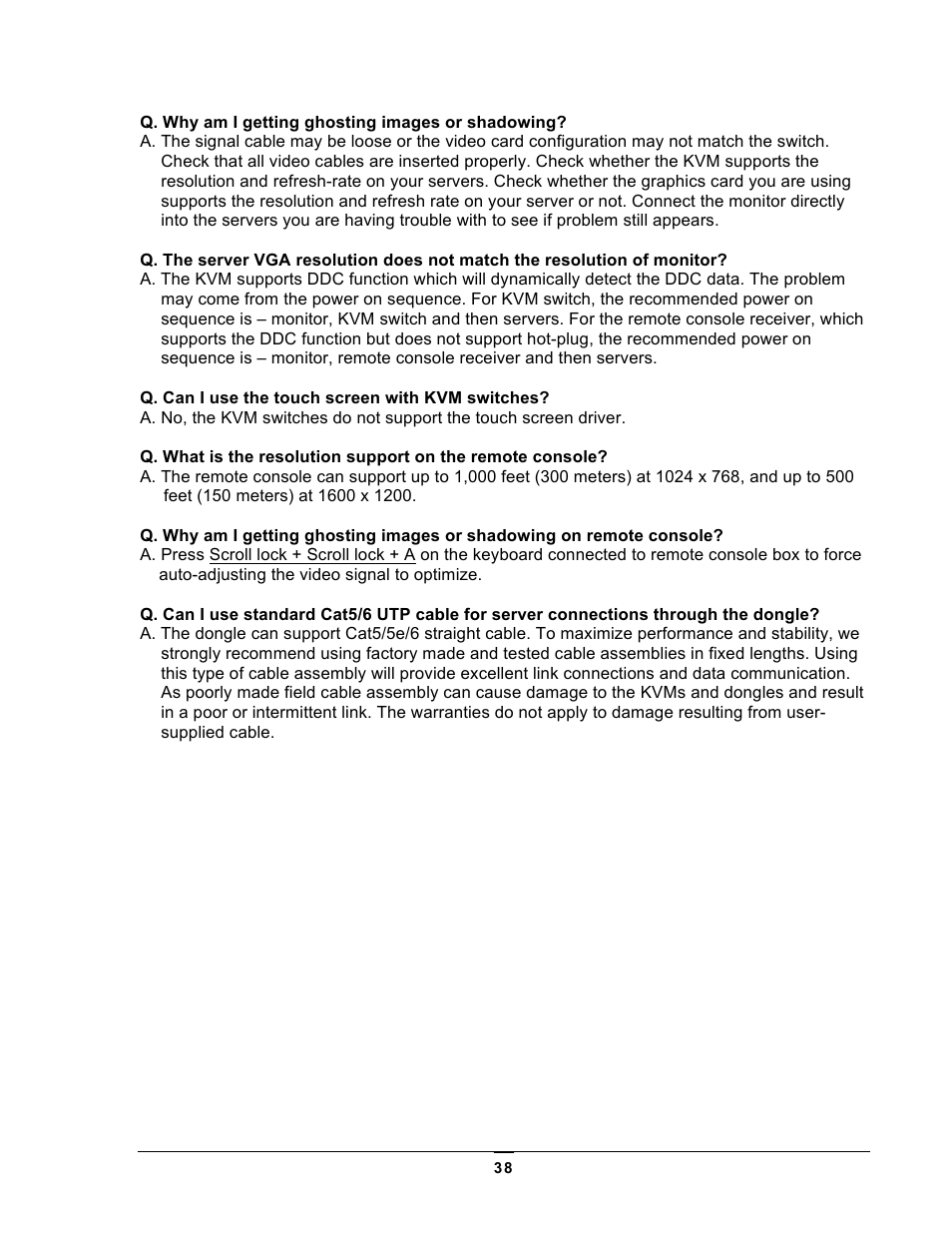 Chatsworth Products LCD Monitors User Manual | Page 38 / 44