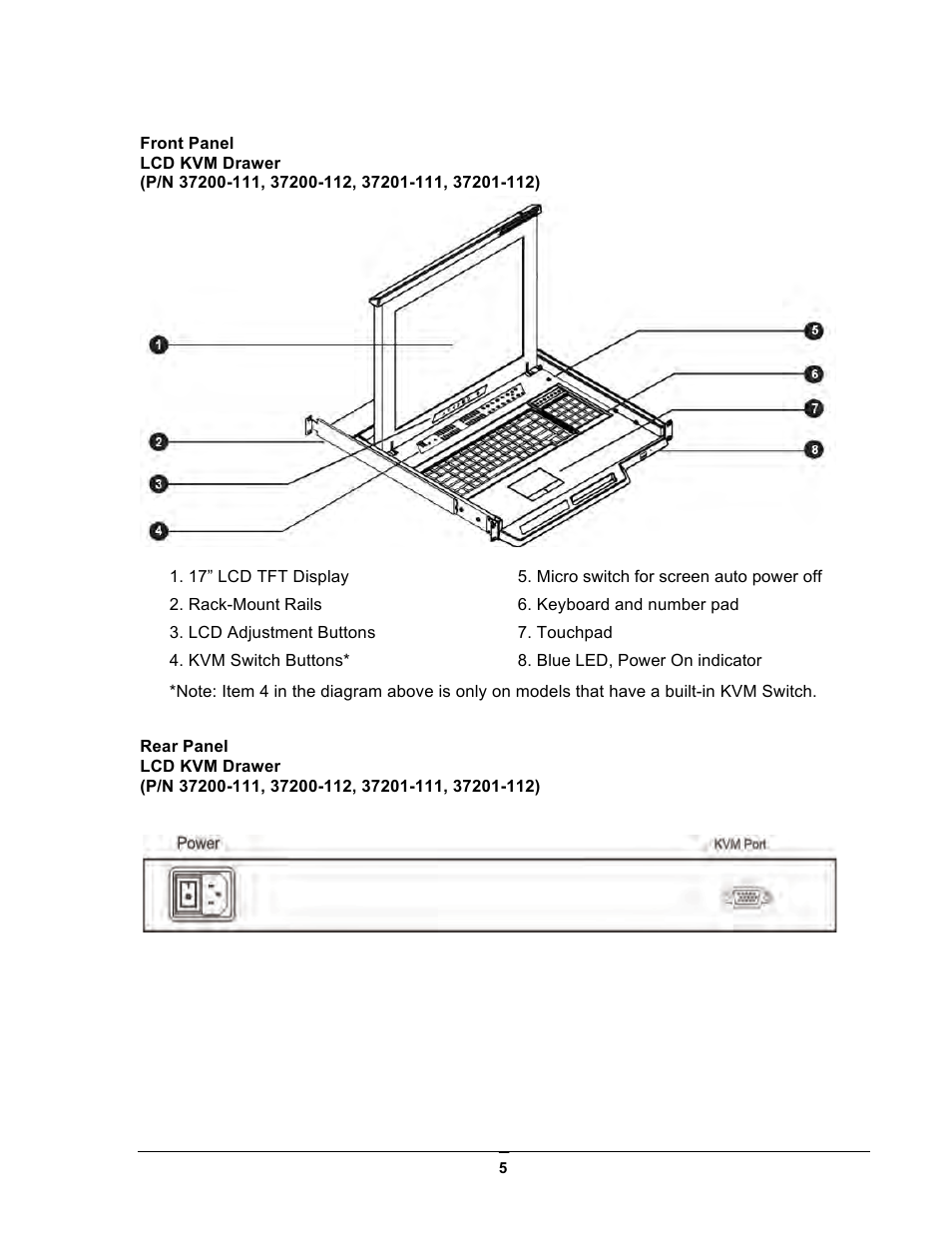 Chatsworth Products LCD Monitors User Manual | Page 5 / 44