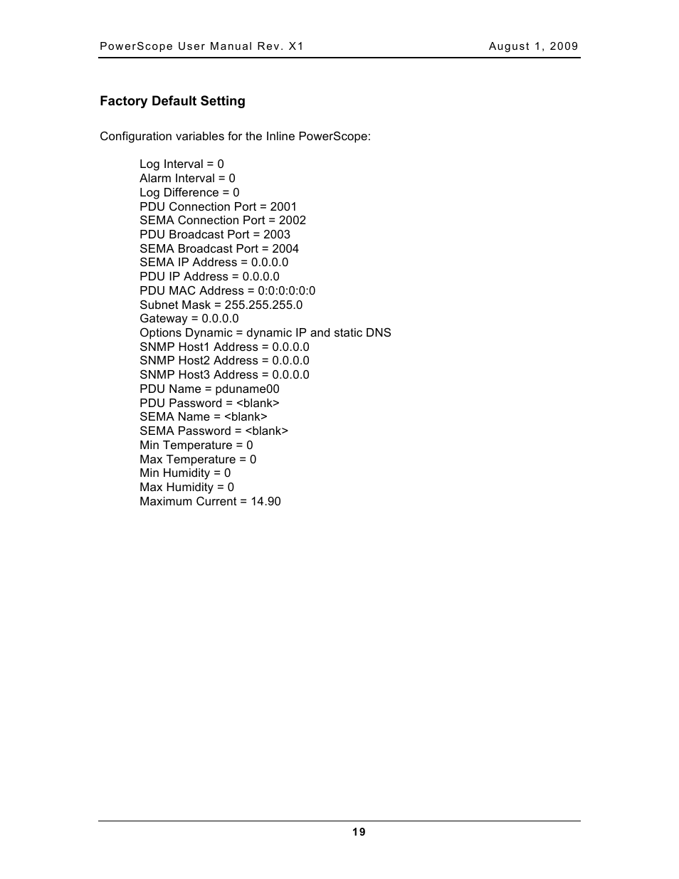 Chatsworth Products PowerScope In-Line Meter User Manual | Page 21 / 22