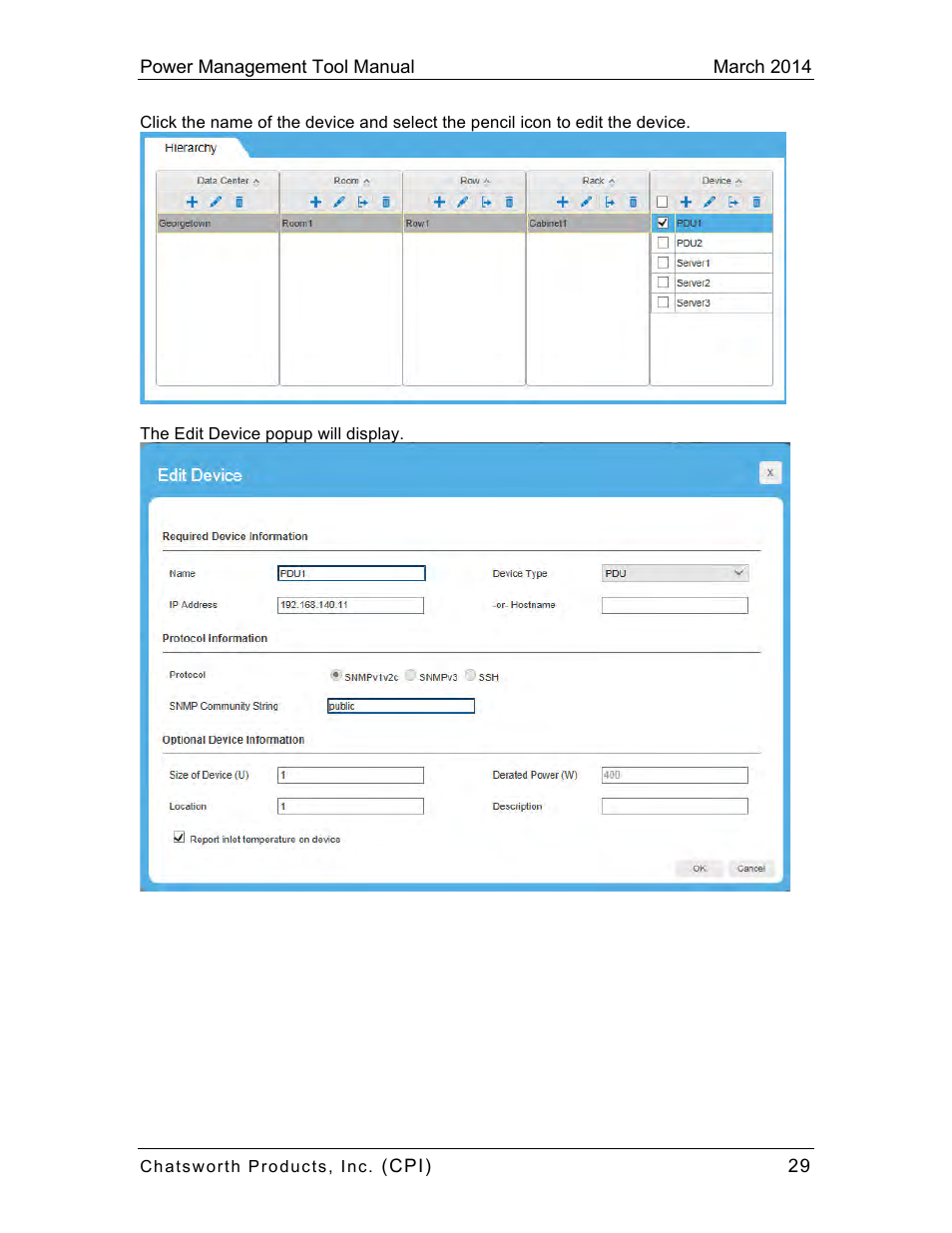 Chatsworth Products CPI Power Management Tool User Manual | Page 29 / 92