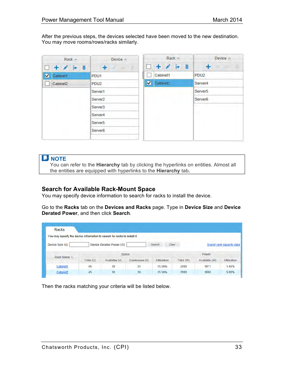 Chatsworth Products CPI Power Management Tool User Manual | Page 33 / 92