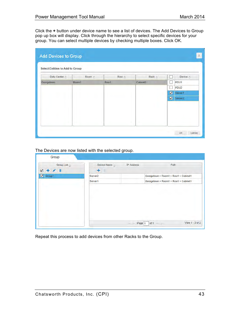 Chatsworth Products CPI Power Management Tool User Manual | Page 43 / 92