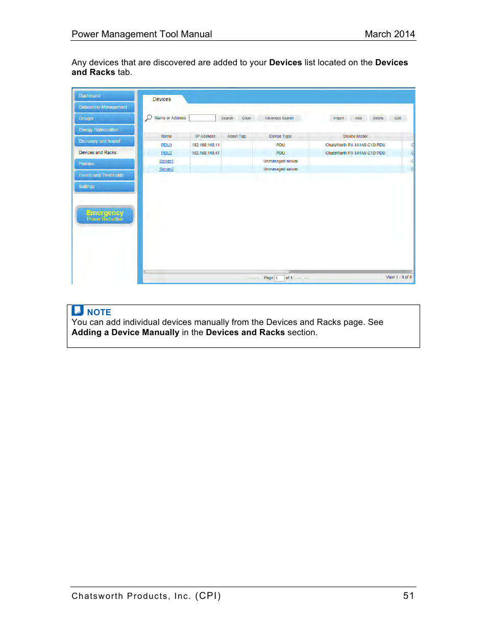 Chatsworth Products CPI Power Management Tool User Manual | Page 51 / 92