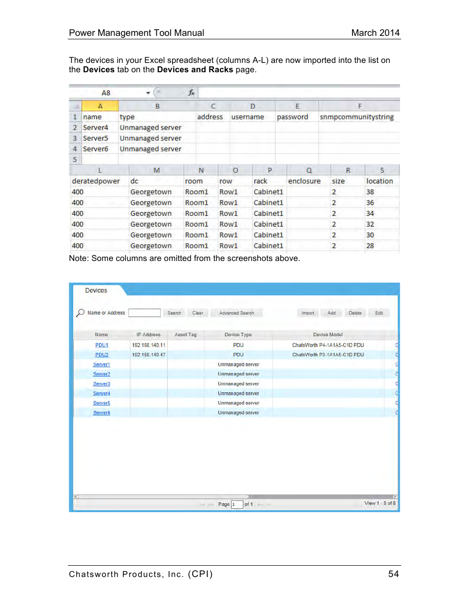 Chatsworth Products CPI Power Management Tool User Manual | Page 54 / 92