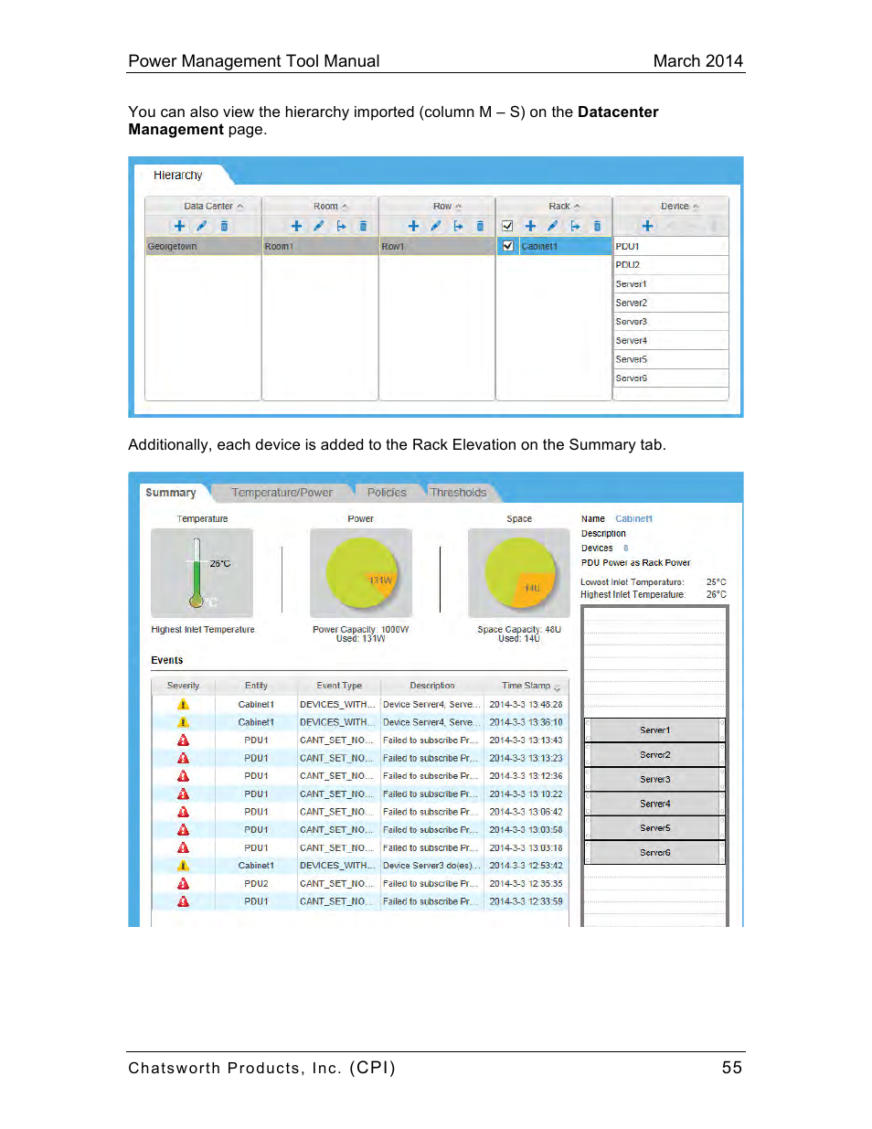Chatsworth Products CPI Power Management Tool User Manual | Page 55 / 92