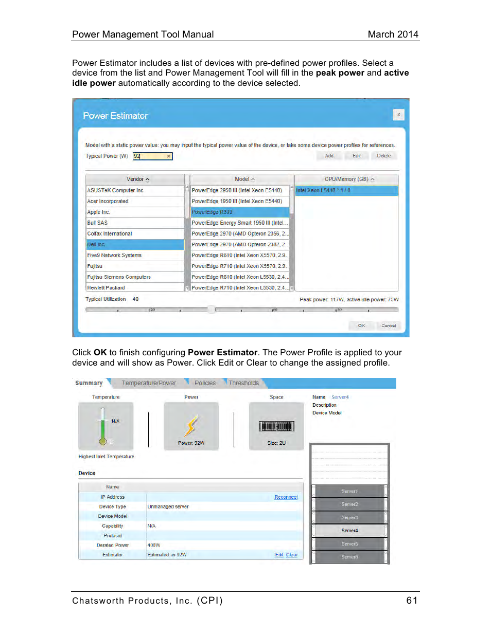 Chatsworth Products CPI Power Management Tool User Manual | Page 61 / 92