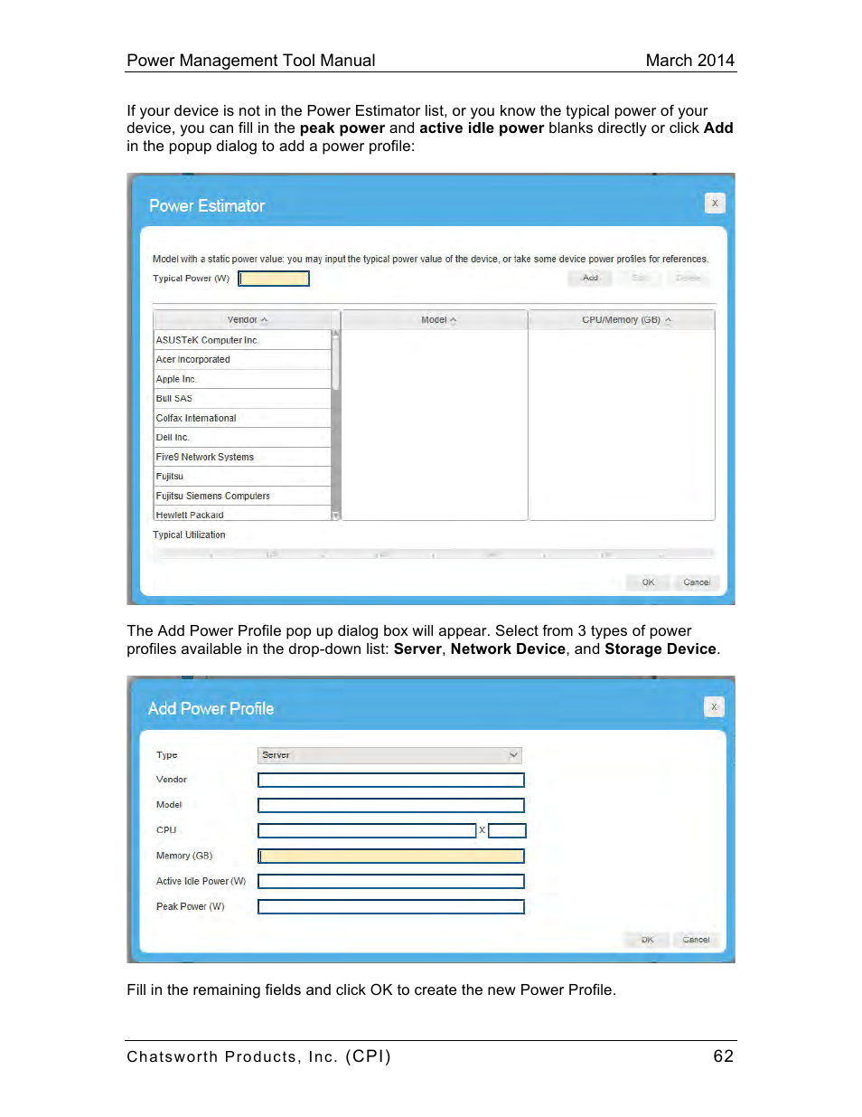 Chatsworth Products CPI Power Management Tool User Manual | Page 62 / 92