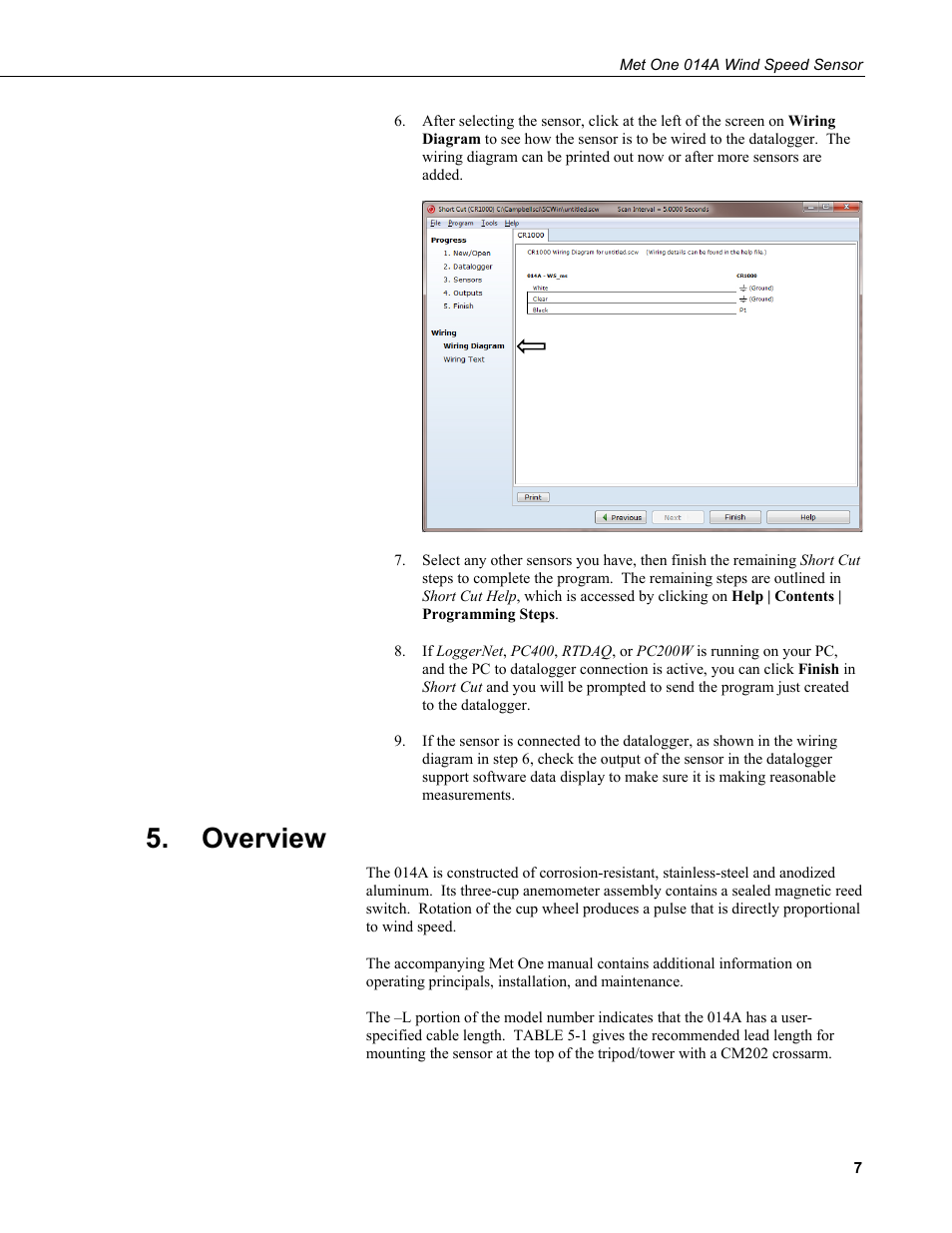 Overview | Campbell Scientific 014A Met One Wind Speed Sensor User Manual | Page 15 / 36