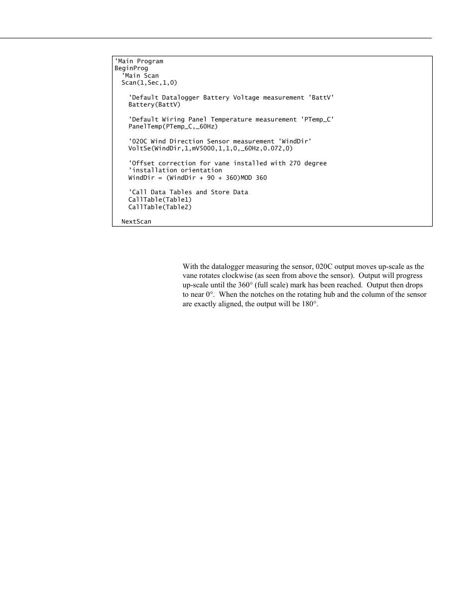 6 sensor check-out | Campbell Scientific 020C Wind Direction Sensor User Manual | Page 17 / 26