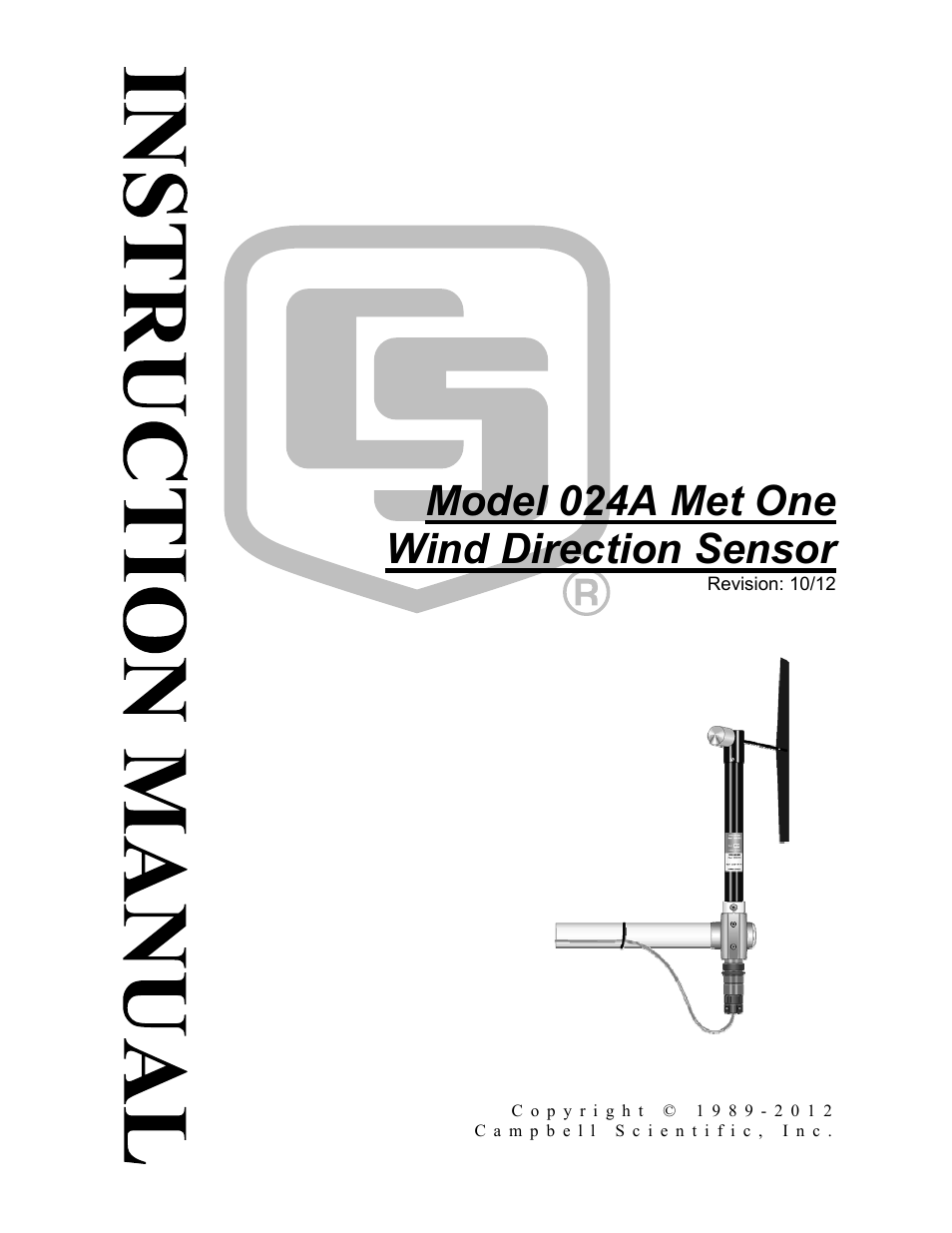 Campbell Scientific 024A-L Met One Wind Direction Sensor User Manual | 30 pages