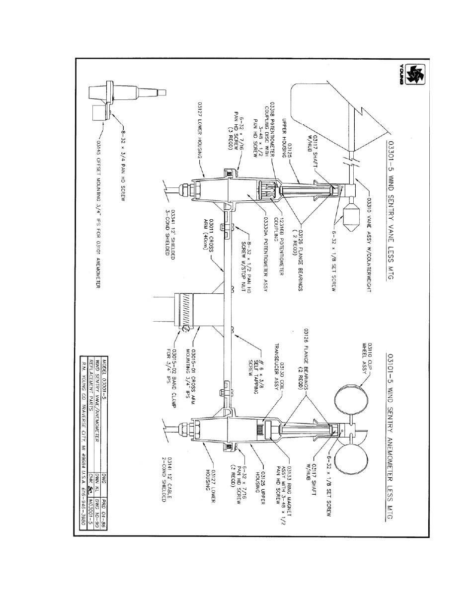 Campbell Scientific 03001-L R.M. Young Wind Sentry Set User Manual | Page 31 / 34