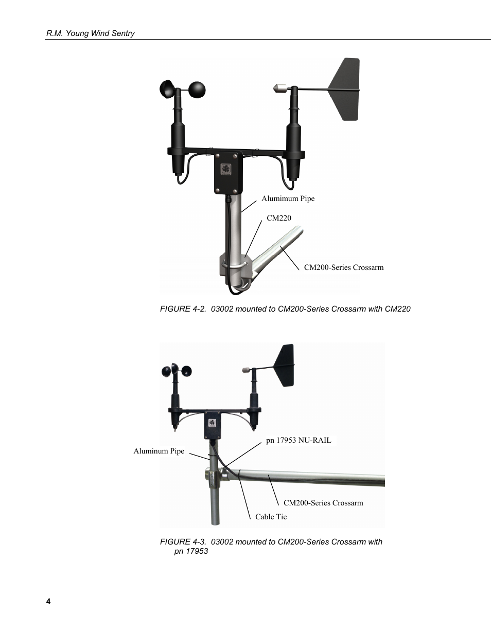 Figure 4-2), G (figure 4-3 | Campbell Scientific 03002, 03101, and 03301 R. M. Young Wind Sentry Sensors User Manual | Page 10 / 40