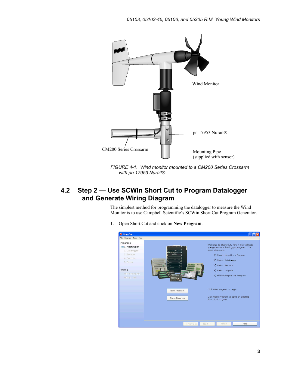 Generate wiring diagram, Pn 17953 nurail | Campbell Scientific 05103, 05103-45, 05106, and 05305 R. M. Young Wind Monitors User Manual | Page 9 / 30