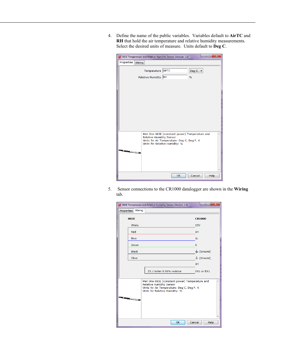 Campbell Scientific 083E Relative Humidity and Temperature Sensor User Manual | Page 11 / 22