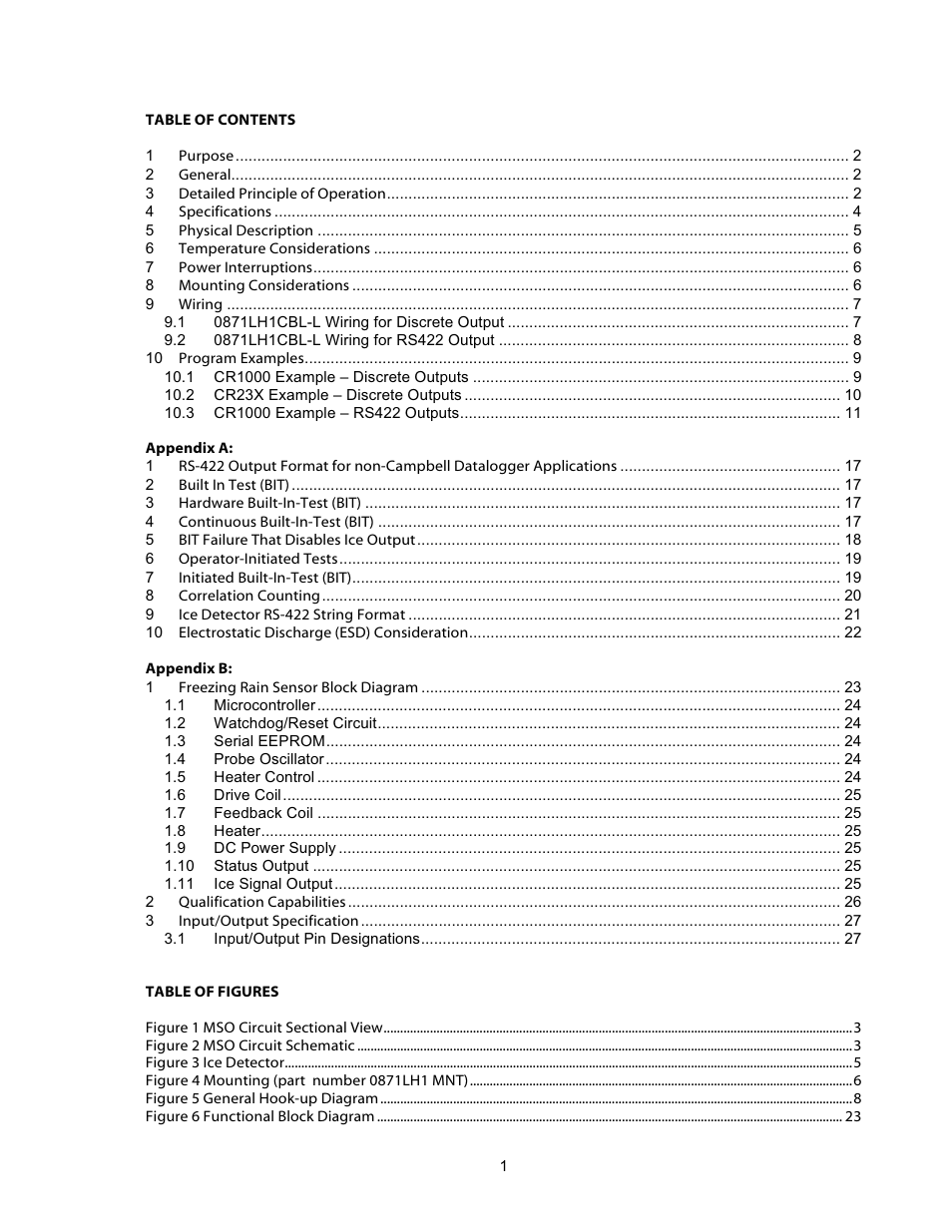 Campbell Scientific 0871LH1 Freezing Rain Sensor User Manual | Page 4 / 31