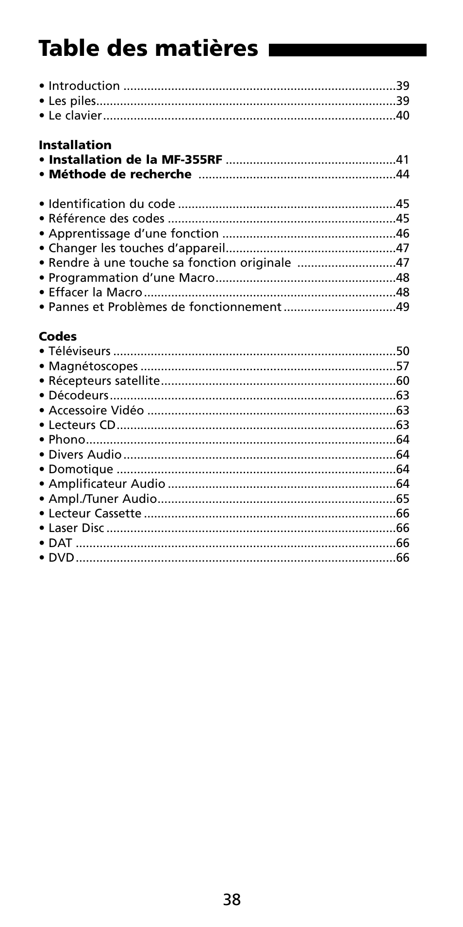 Aiwa MF 355RF User Manual | Page 39 / 74