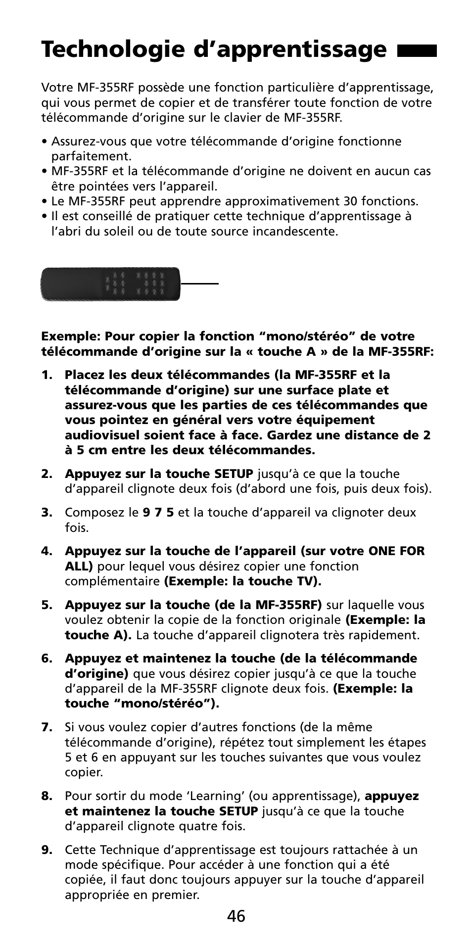 Technologie d’apprentissage | Aiwa MF 355RF User Manual | Page 47 / 74
