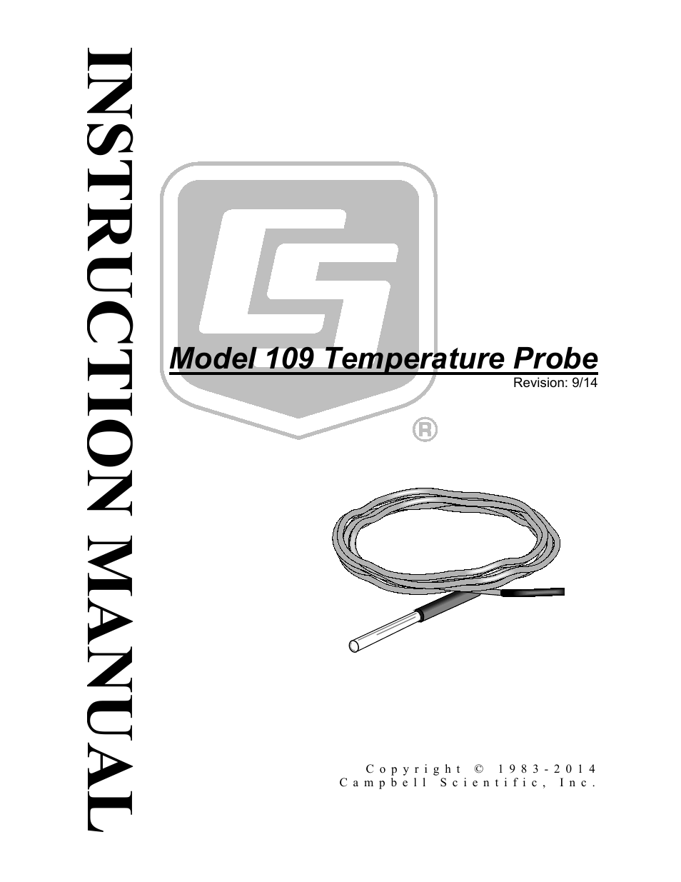 Campbell Scientific 109-L Temperature Probe User Manual | 30 pages