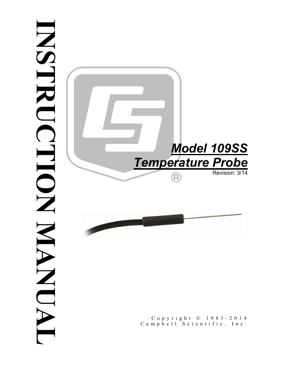 Campbell Scientific 109SS Temperature Probe User Manual | 32 pages