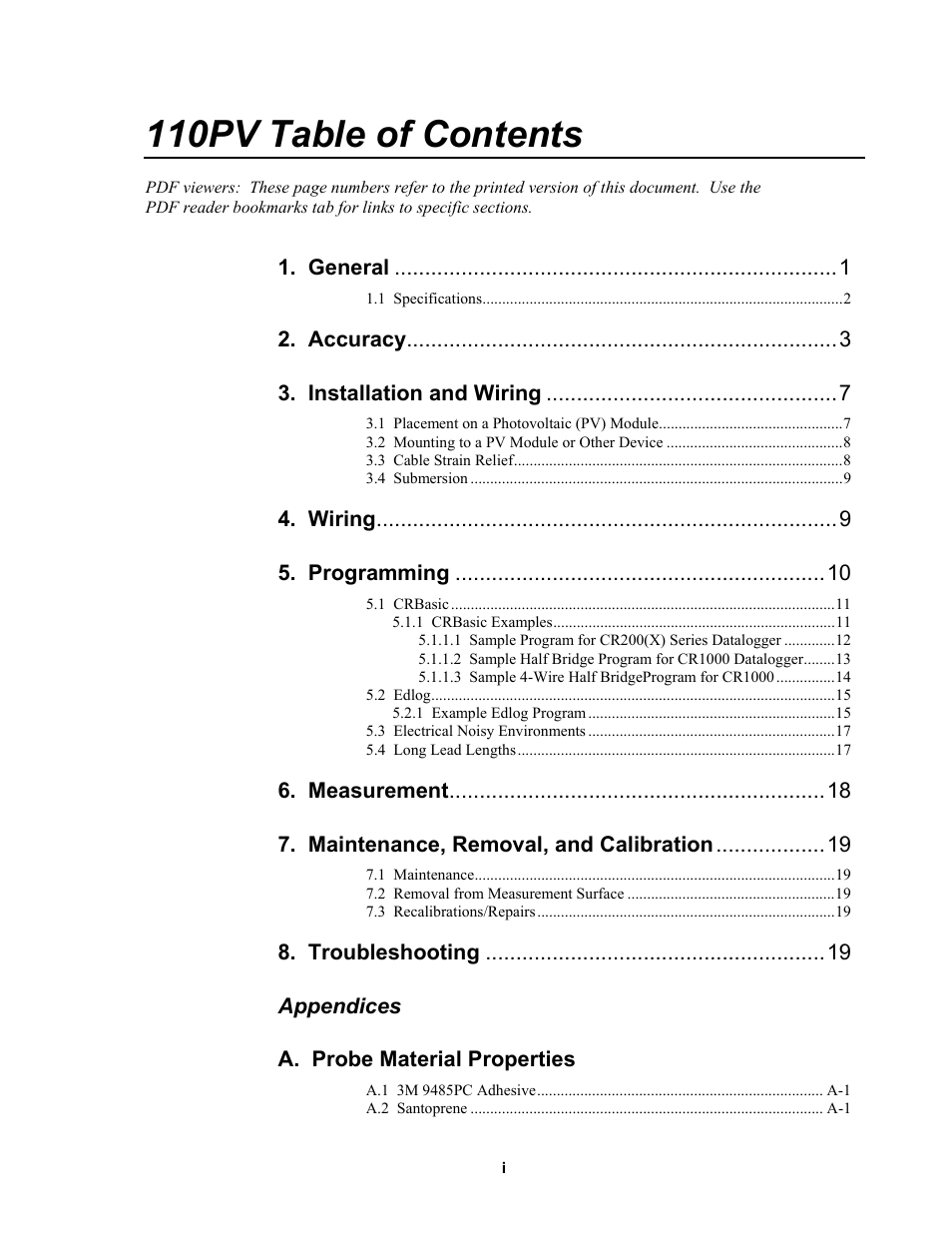 Campbell Scientific 110PV Surface Temperature Probe User Manual | Page 5 / 32