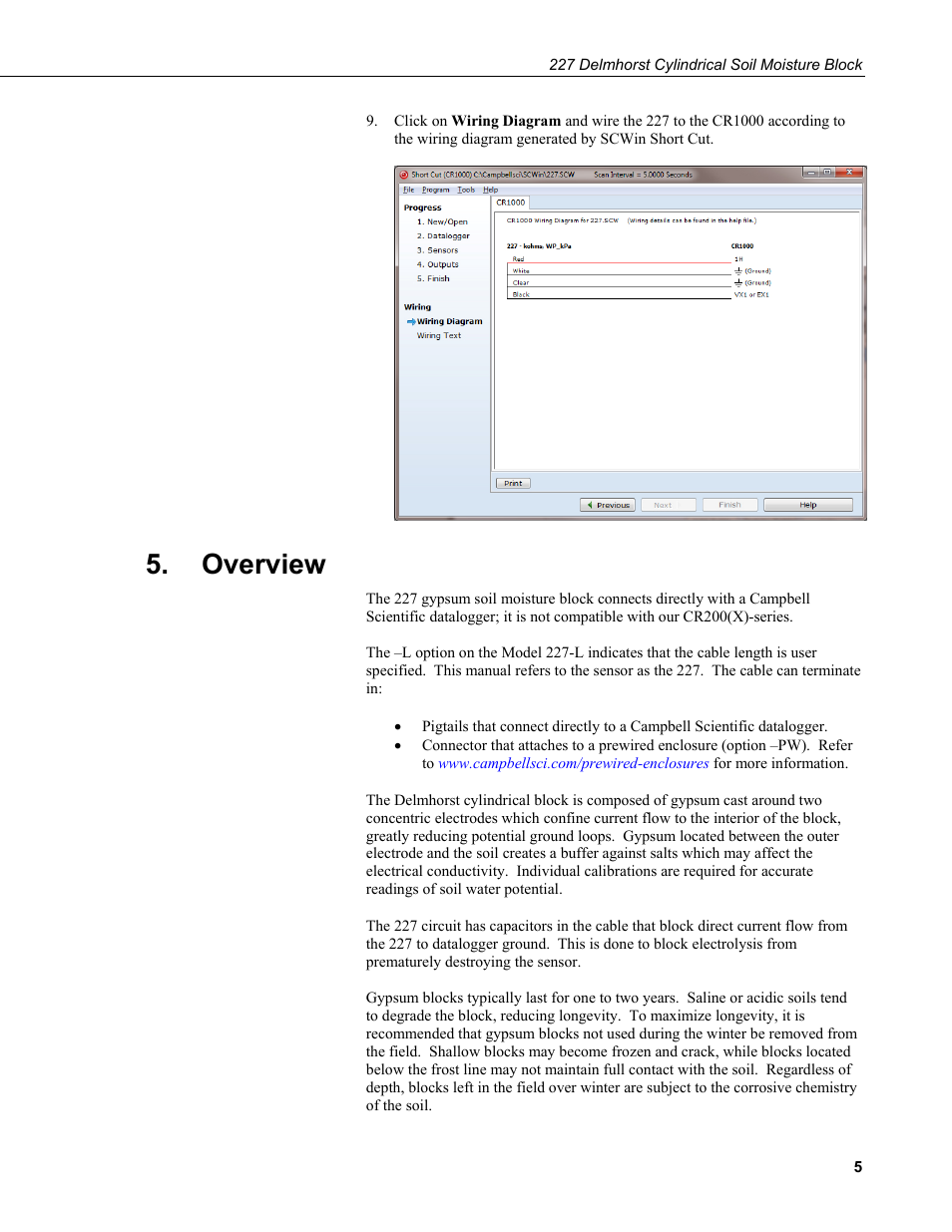 Overview | Campbell Scientific 227-L Delmhorst Cylindrical Soil Moisture Block User Manual | Page 11 / 24