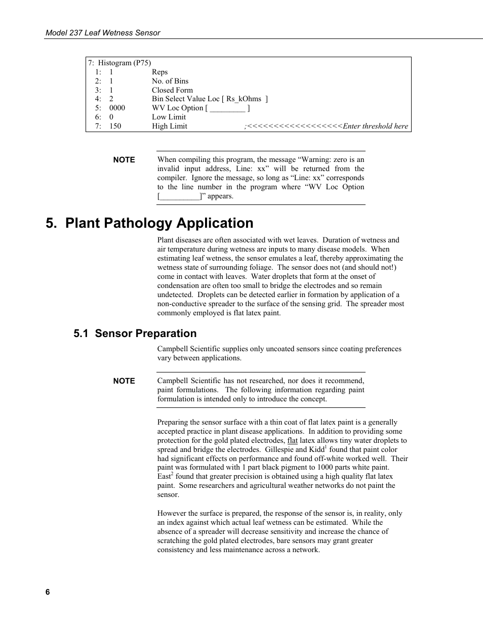 Plant pathology application, 1 sensor preparation | Campbell Scientific 237-L Leaf Wetness Sensor User Manual | Page 10 / 14