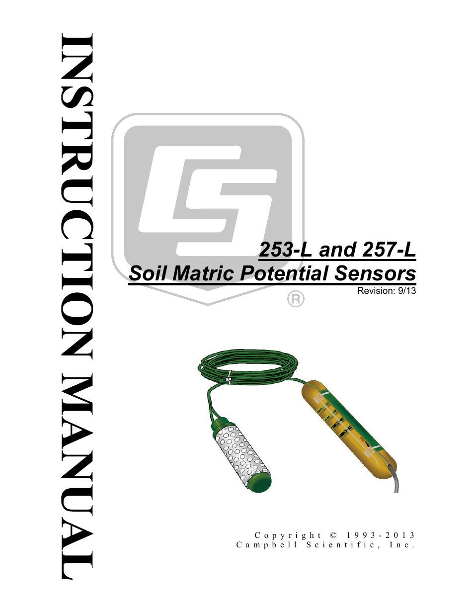 Campbell Scientific 253-L and 257-L (Watermark 200) Soil Matric Potential Sensors User Manual | 36 pages