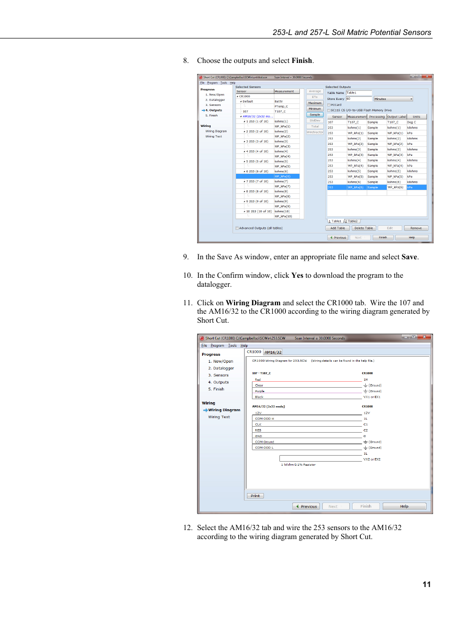 Campbell Scientific 253-L and 257-L (Watermark 200) Soil Matric Potential Sensors User Manual | Page 17 / 36