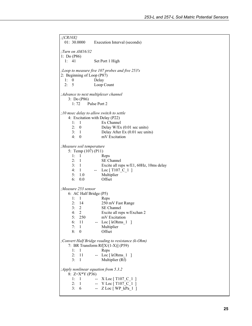 Campbell Scientific 253-L and 257-L (Watermark 200) Soil Matric Potential Sensors User Manual | Page 31 / 36
