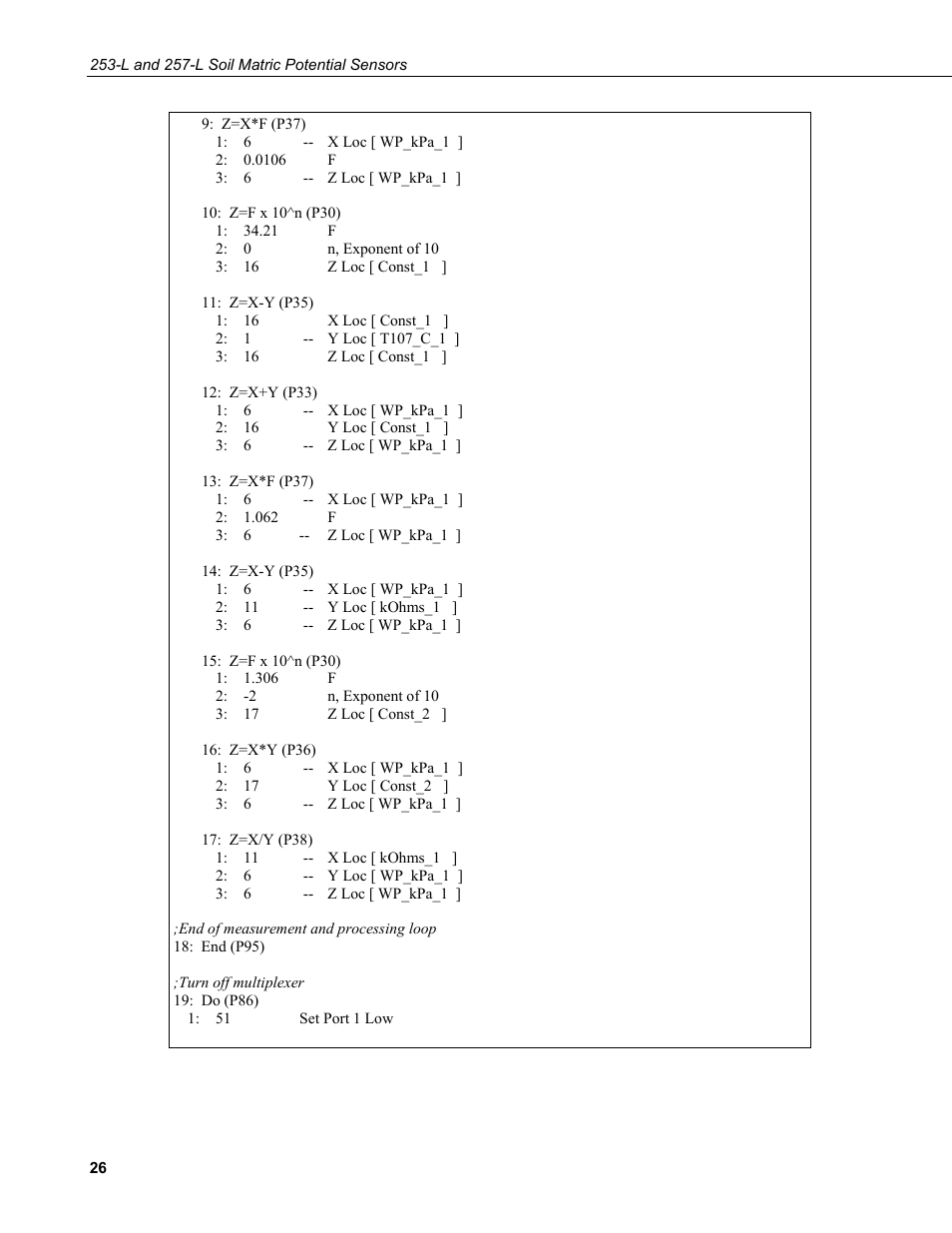 Campbell Scientific 253-L and 257-L (Watermark 200) Soil Matric Potential Sensors User Manual | Page 32 / 36