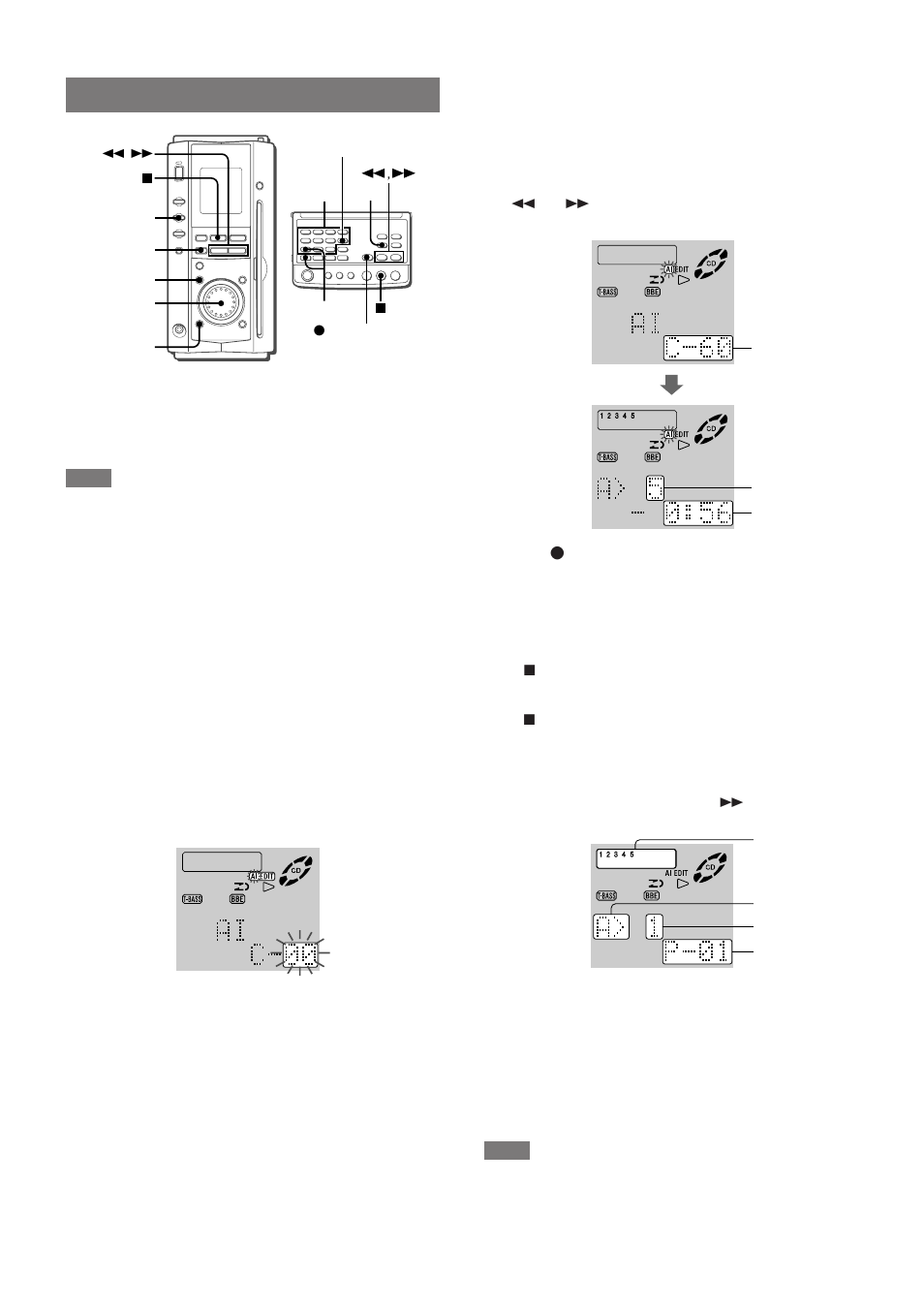 Ai edit recording | Aiwa XR-MS3 User Manual | Page 16 / 68