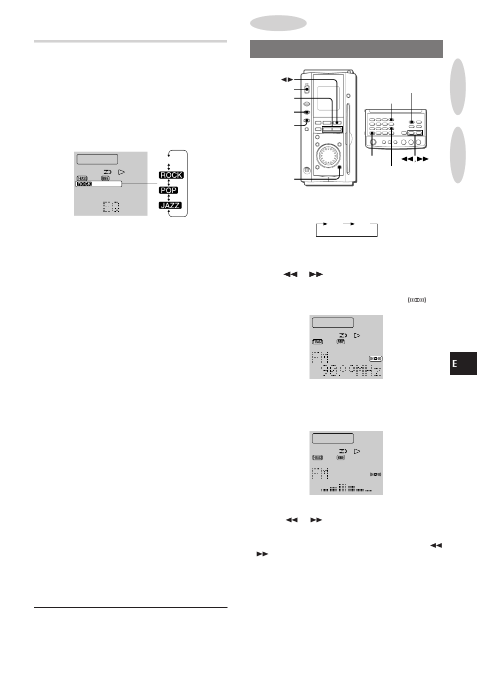 Sintonización manual, Ecualizador gráfico | Aiwa XR-MS3 User Manual | Page 31 / 68