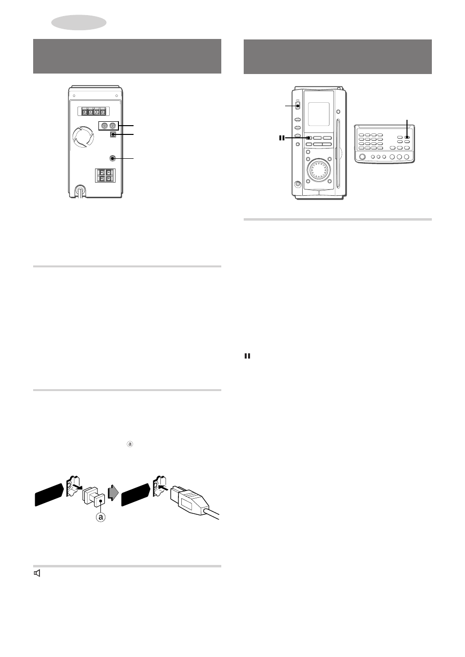 Audición de fuentes externas, Conexión de equipo opcional, Tomas video/aux | Toma digital out (optical), 3toma super woofer | Aiwa XR-MS3 User Manual | Page 42 / 68