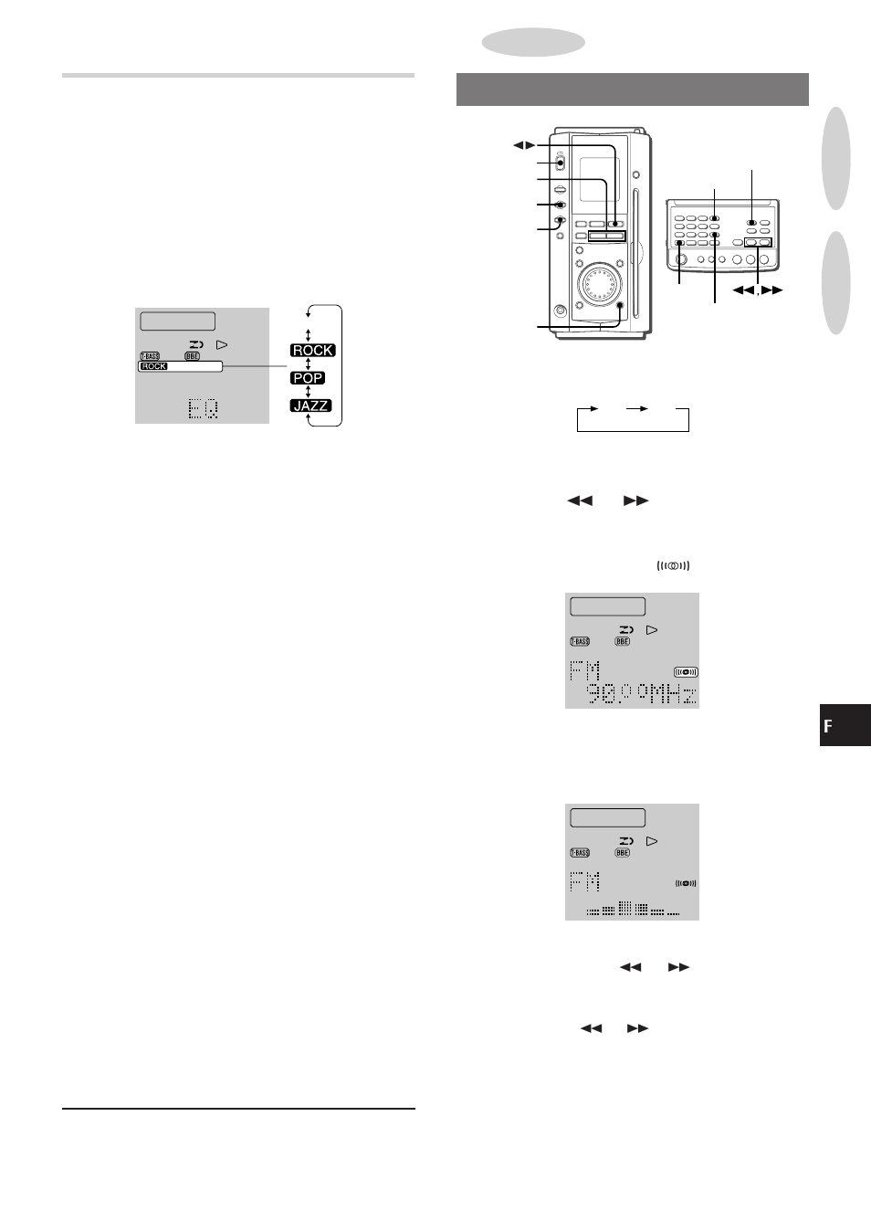 Accord manuel, Égaliseur graphique | Aiwa XR-MS3 User Manual | Page 53 / 68