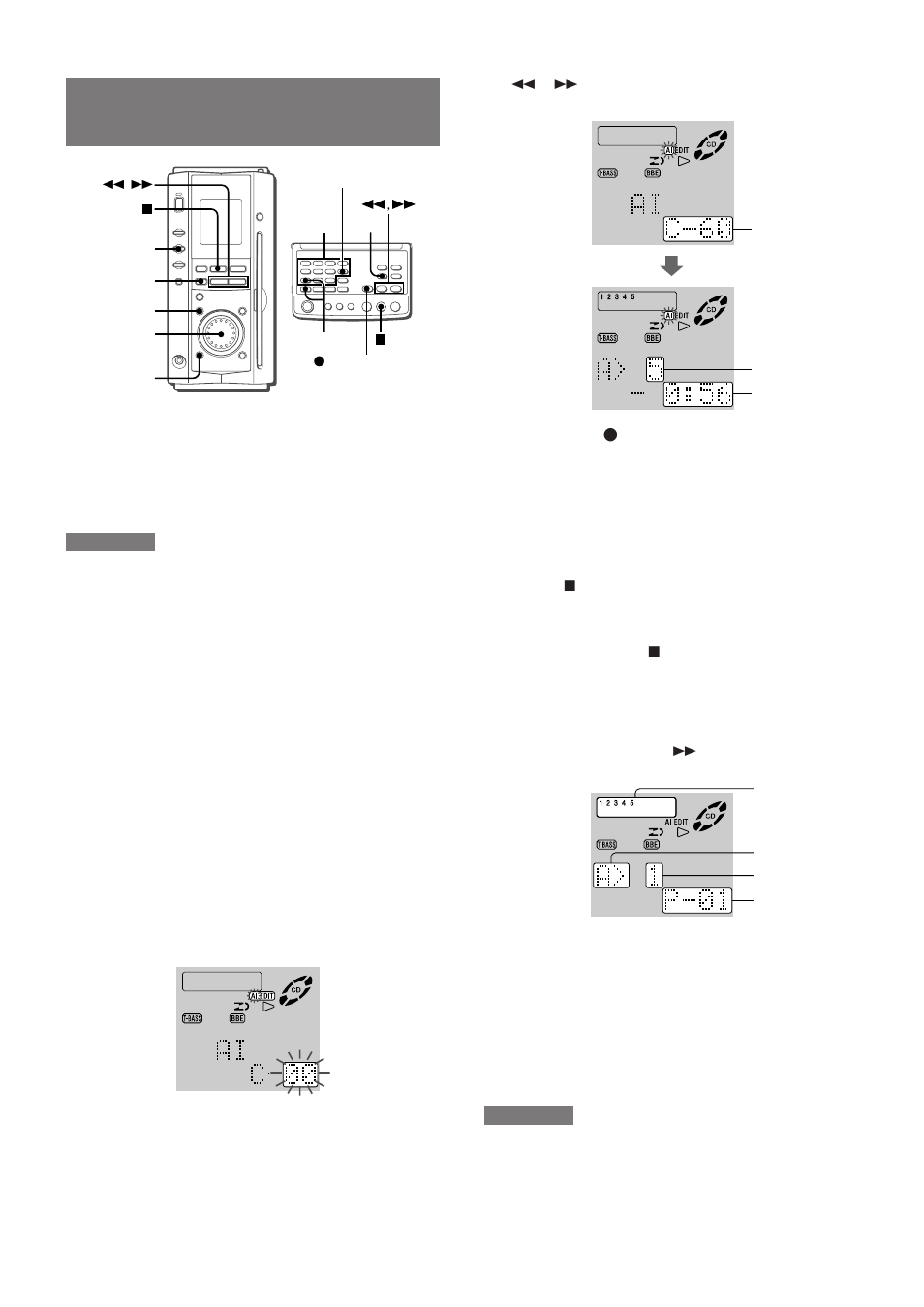 Enregistrement avec montage ai | Aiwa XR-MS3 User Manual | Page 60 / 68