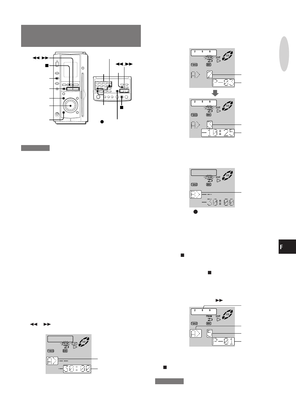 Enregistrement avec montage programmé | Aiwa XR-MS3 User Manual | Page 61 / 68
