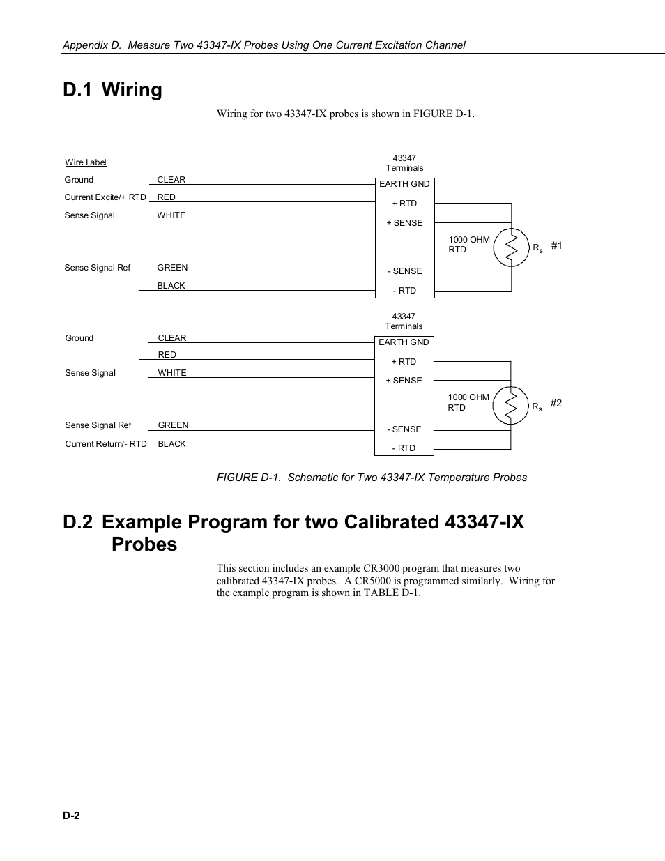 D.1 wiring | Campbell Scientific 43347 RTD Temperature Probe and 43502 Aspirated Radiation Shield User Manual | Page 36 / 40