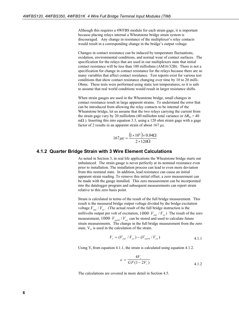 Campbell Scientific 4WFBS120, 4WFBS350, 4WFBS1K 4 Wire Full Bridge Terminal Input Modules User Manual | Page 12 / 46